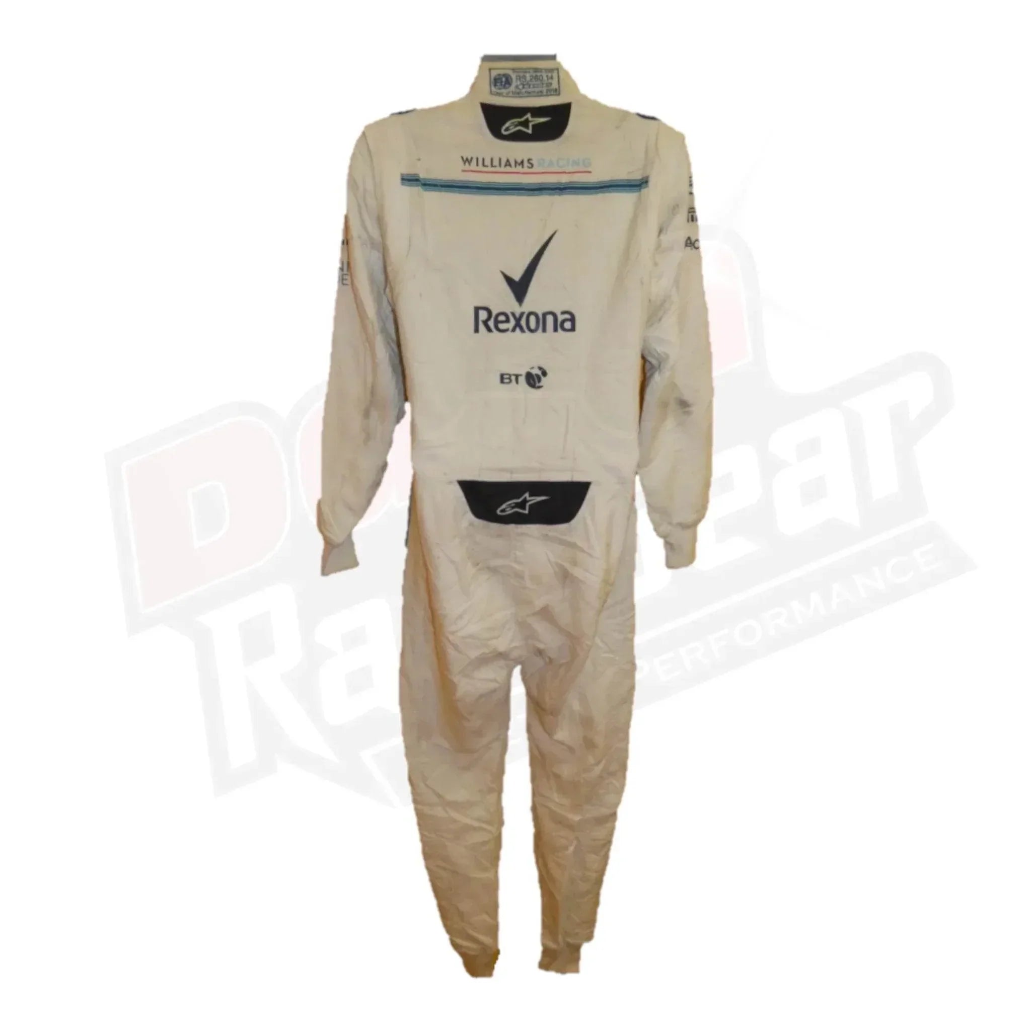 2018 Lance Stroll Abu Dhabi GP Williams race suit