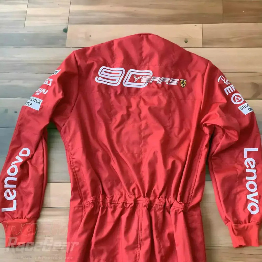 2019 Charles Leclerc Scuderia Ferrari 90 Years Embroided Racing Suit