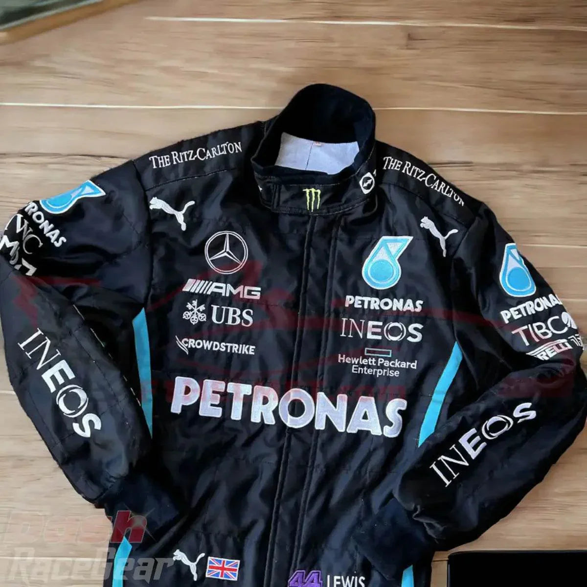2022 Lewis Hamilton Mercedes Benz F1 Embroidered Race Suit