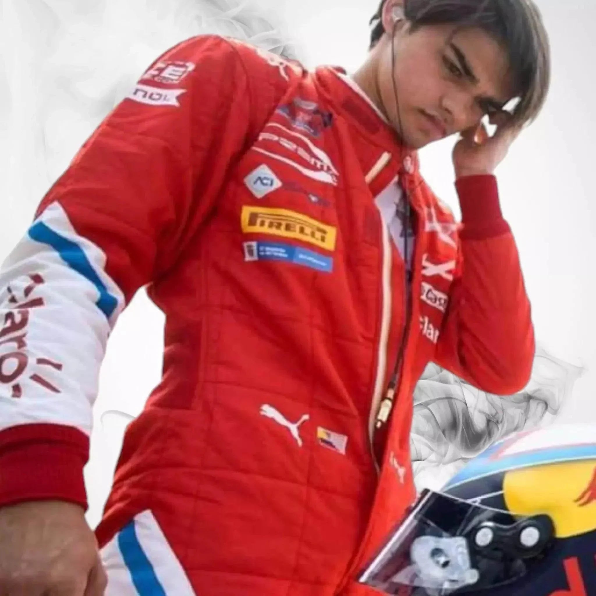 2022 Sebastián Montoya Hitech Pulse-Eight suit DASH RACEGEAR