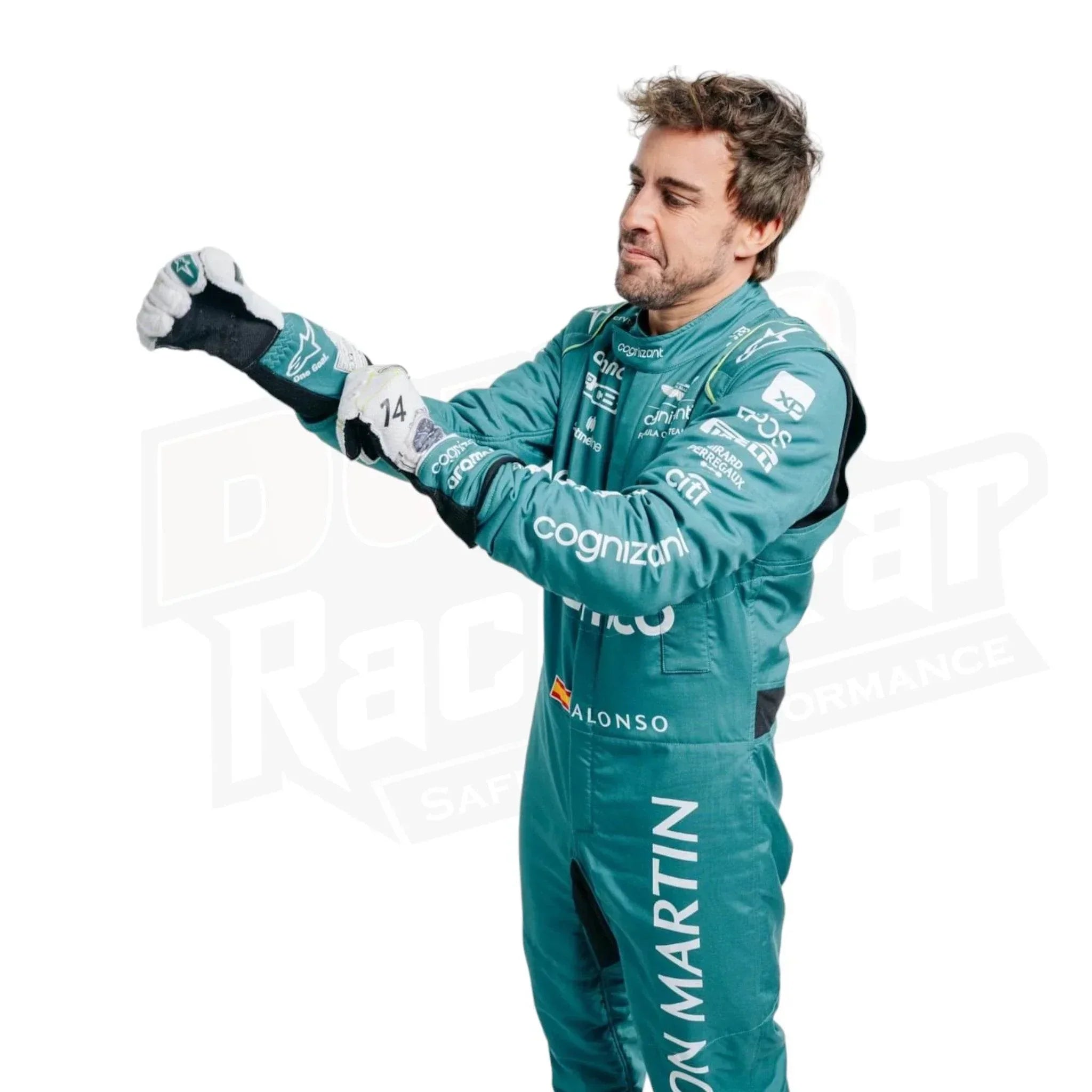 2023 Official Fernando Alonso Aston Martin F1 Race Suit