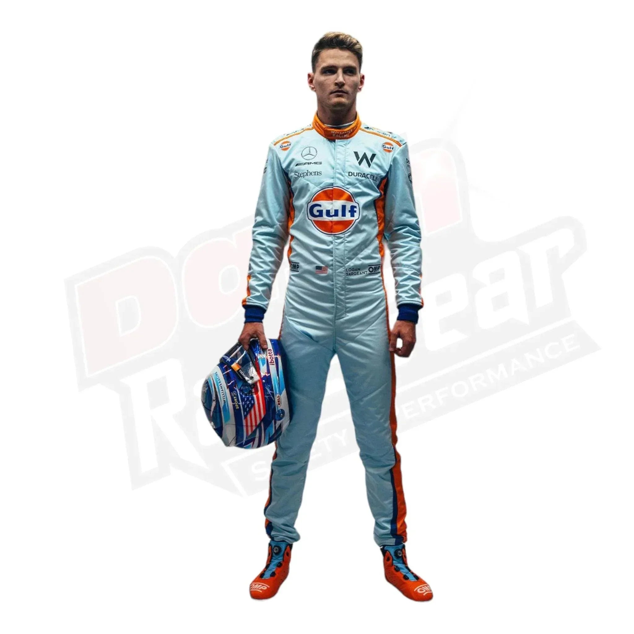 2023 New Alexander Albon Gulf F1 Race Suit Singapore GP