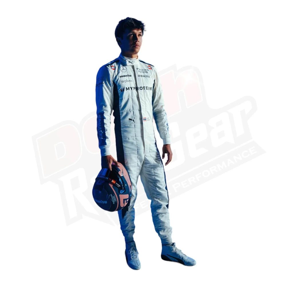 2024 Alex Albon Logan Sargeant Williams F1 Team Race Suit