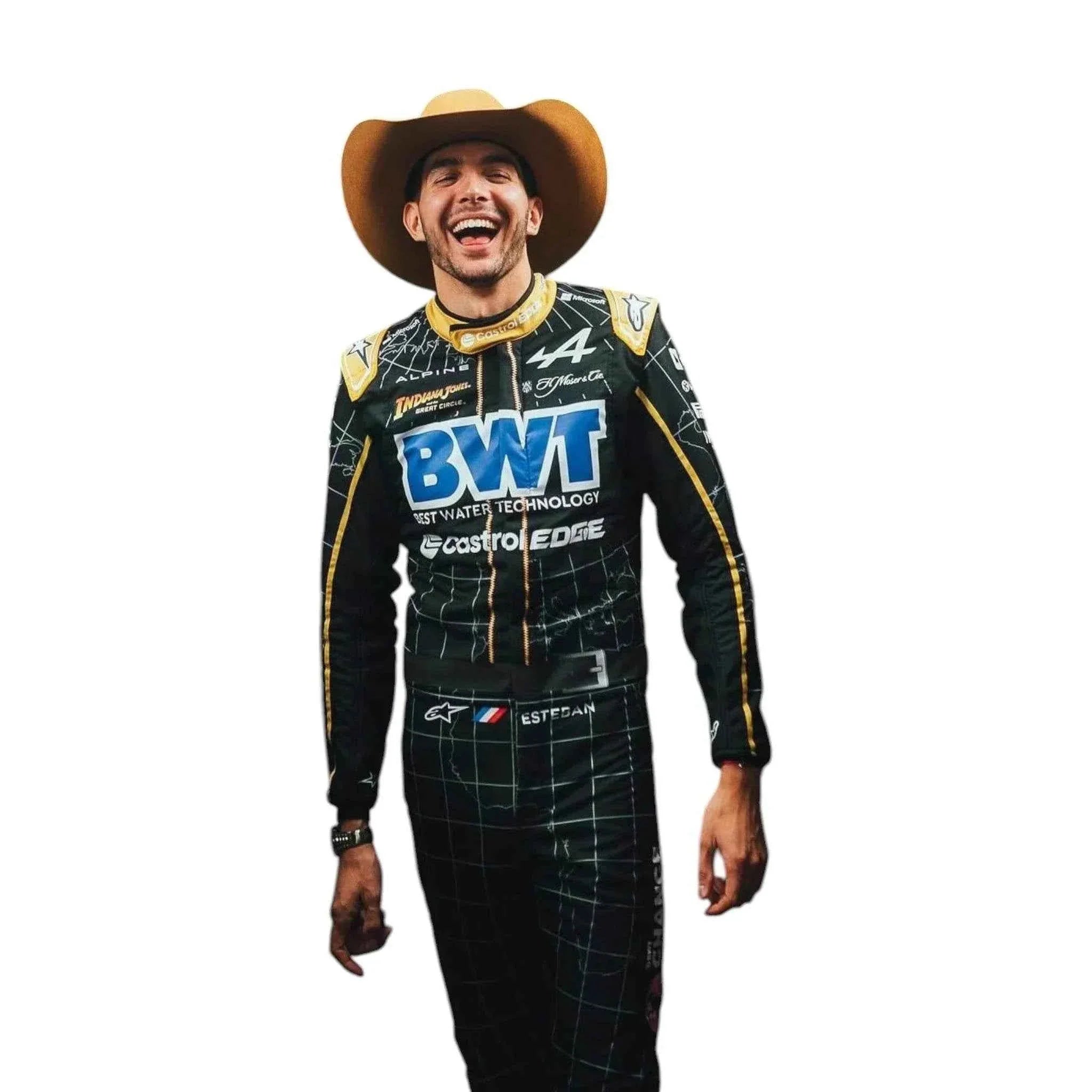 2024 New Esteban Ocon alpine Austin Grand Prix Race Suit DASH RACEGEAR