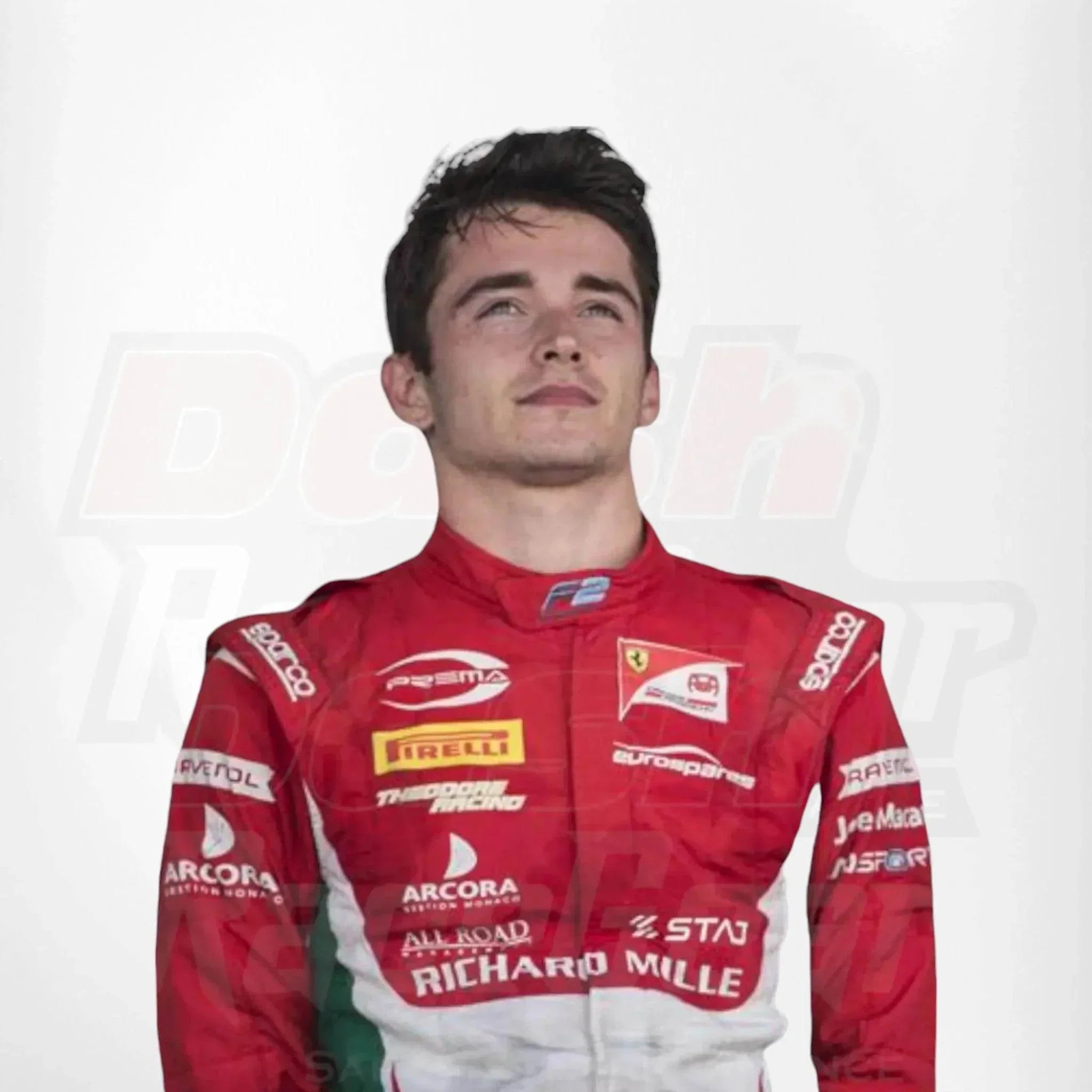 Charles Leclerc 2017 Formula 2 Race Suit Prema Powert eam