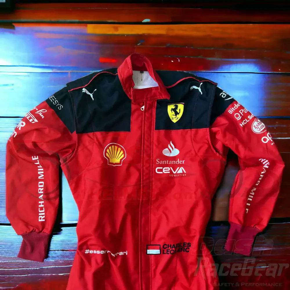 2023 Charles Leclerc Ferrari F1 Embroidered Racing Suit