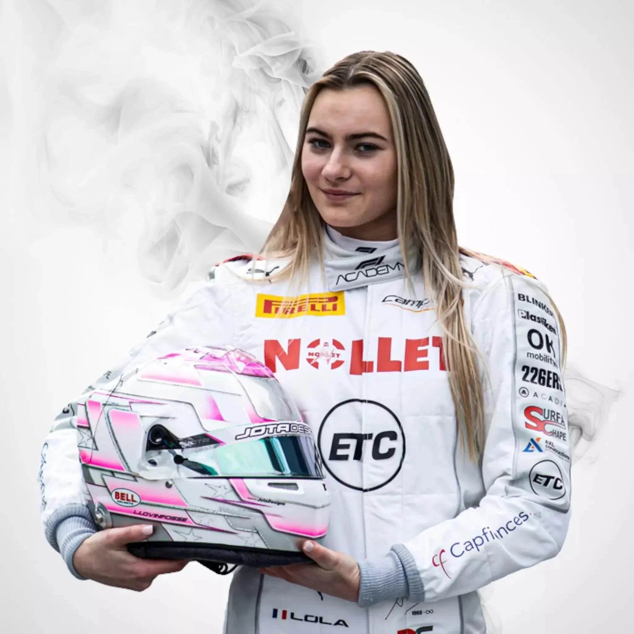 2023 Lola Lovinfosse race suit Mercantile Campos Racing